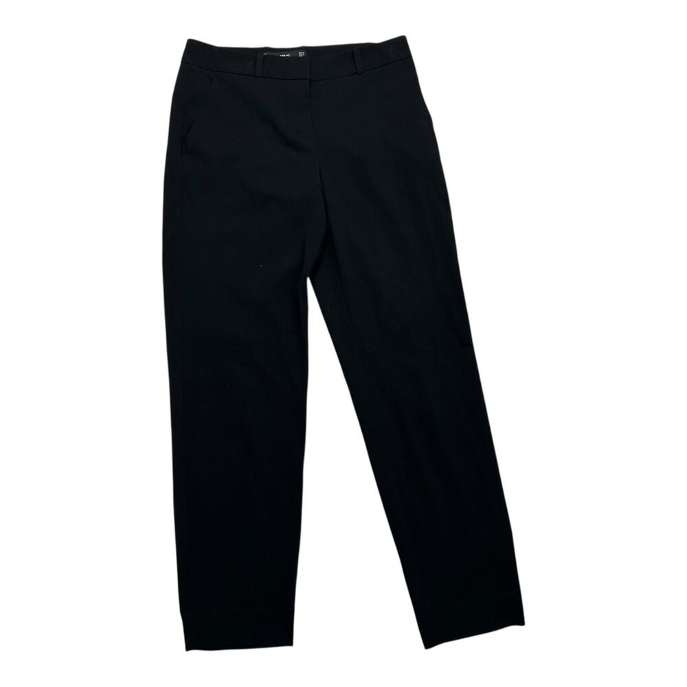 MNG basic Women’s Sz 2 Cropped Dress Pants Slack Capri Black Office Business